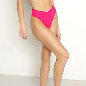 L* Space Nancy Lee Bottom Bitsy Bikini Bottom in Pink Sz S